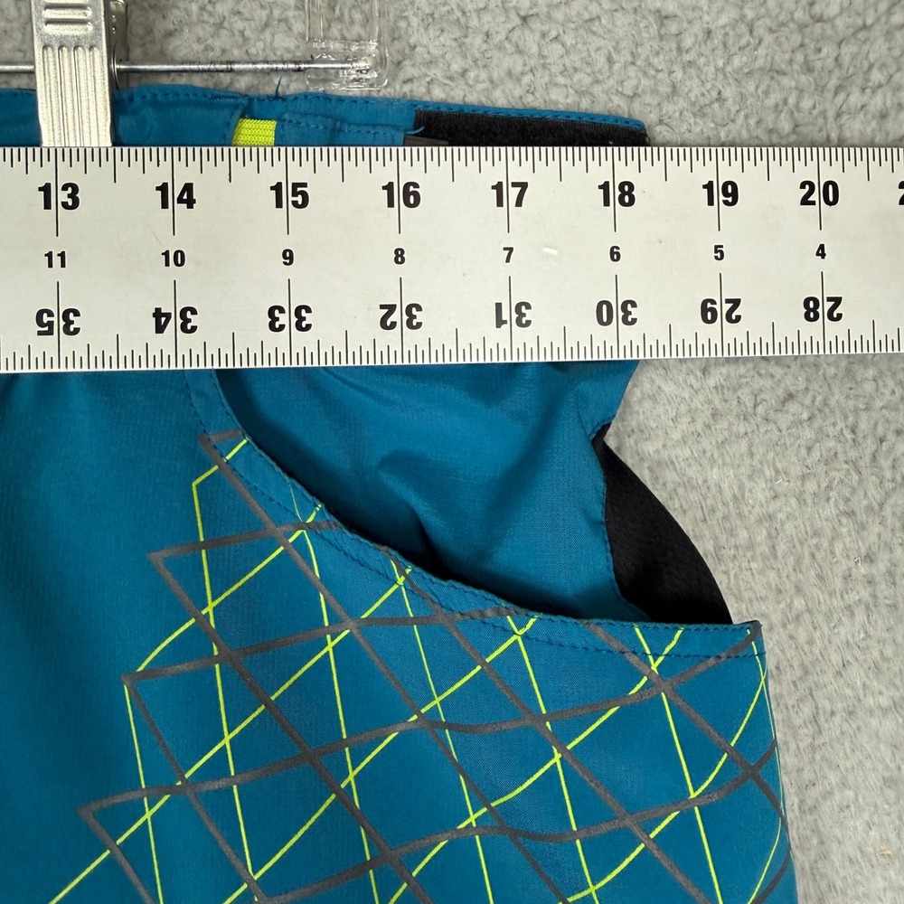 ZOIC Men's Teal Mountain Bike Cycling Shorts Sz 34 Cargo Zip Pockets - Picture 7 of 11